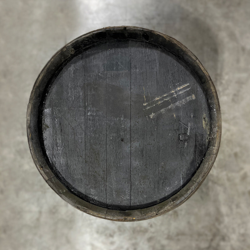 Head of a Templeton Rye Oloroso Sherry Cask Finished Whiskey Barrel