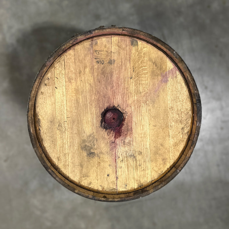 Head of a Starlight Sweet Concord Wine Barrel Ex-Bourbon with a head bung