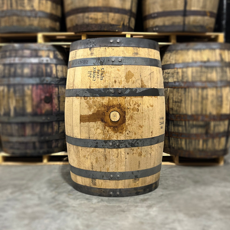 Bunghole side of a Cat Head Distillery Chicory Barrel