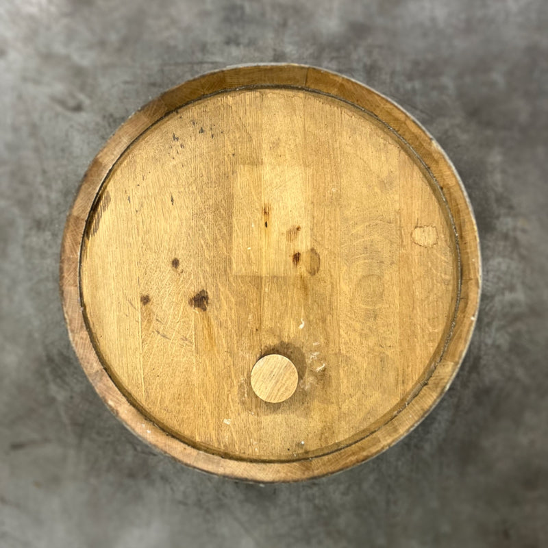 Head with bung of an Old Line Spirits Single Malt Whiskey Ex-Oloroso Sherry Barrel