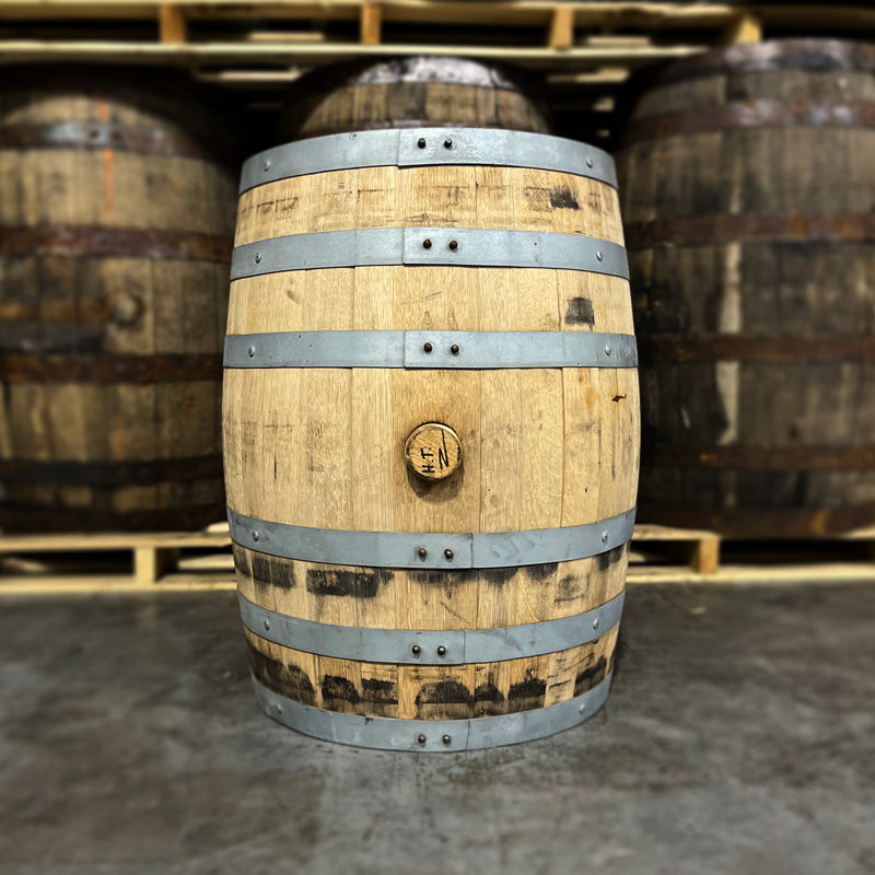 Bunghole side of a 23 Gallon Far North Bourbon Barrel