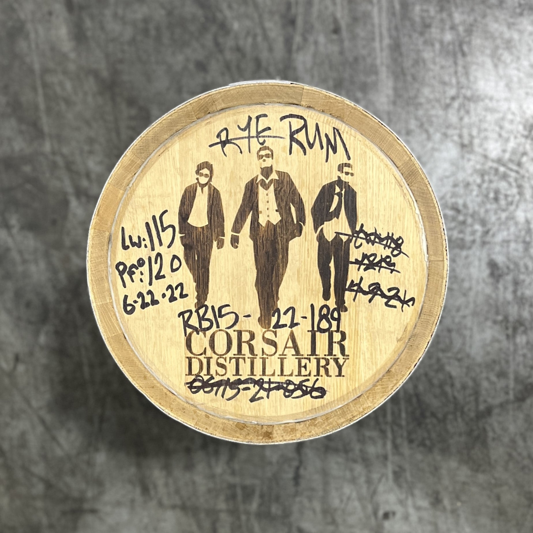 15 Gallon Corsair Distillery Rum Barrel (Ex-Rye) - Fresh Dumped