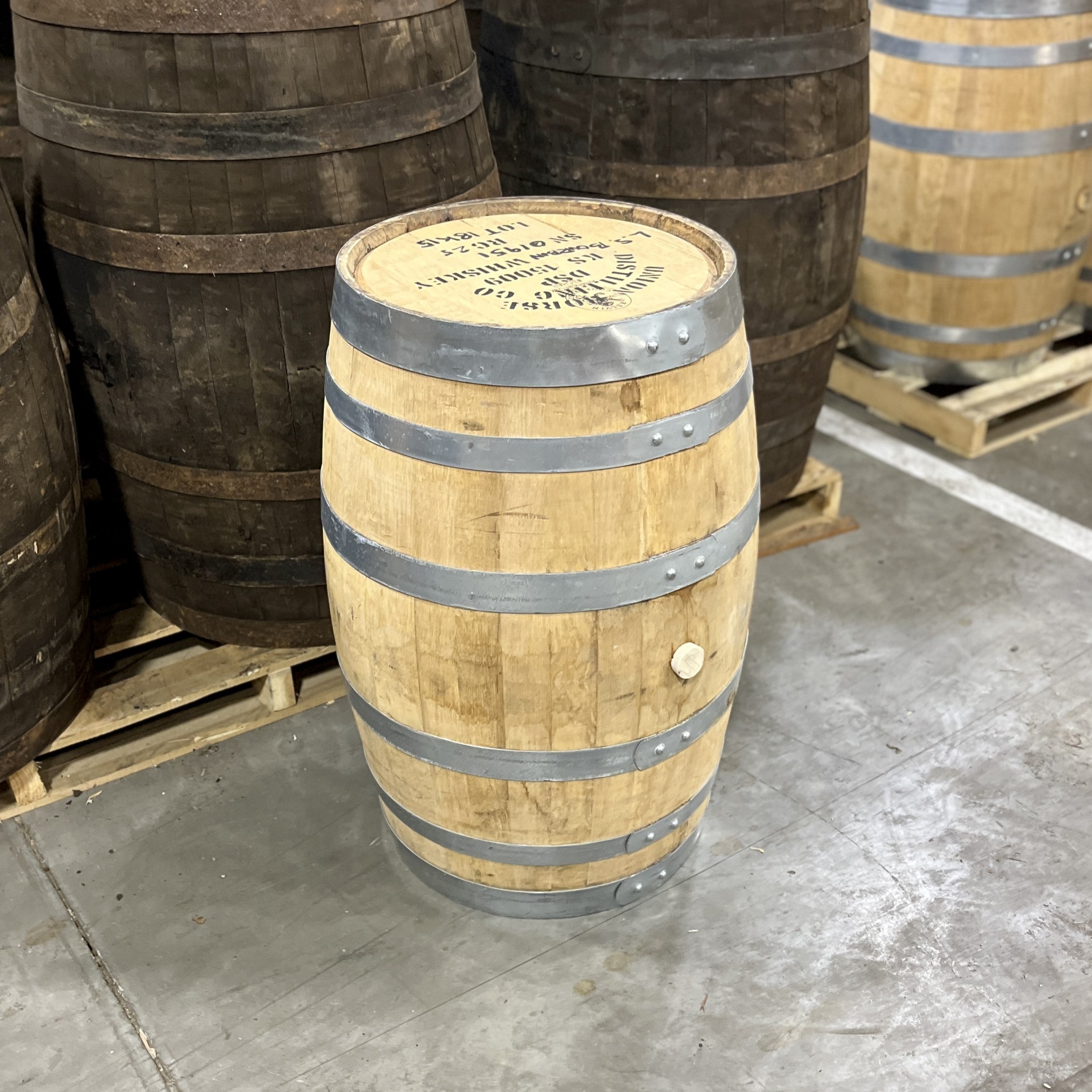 25 Gallon Union Horse Bourbon Barrel - Fresh Dumped, Once Used