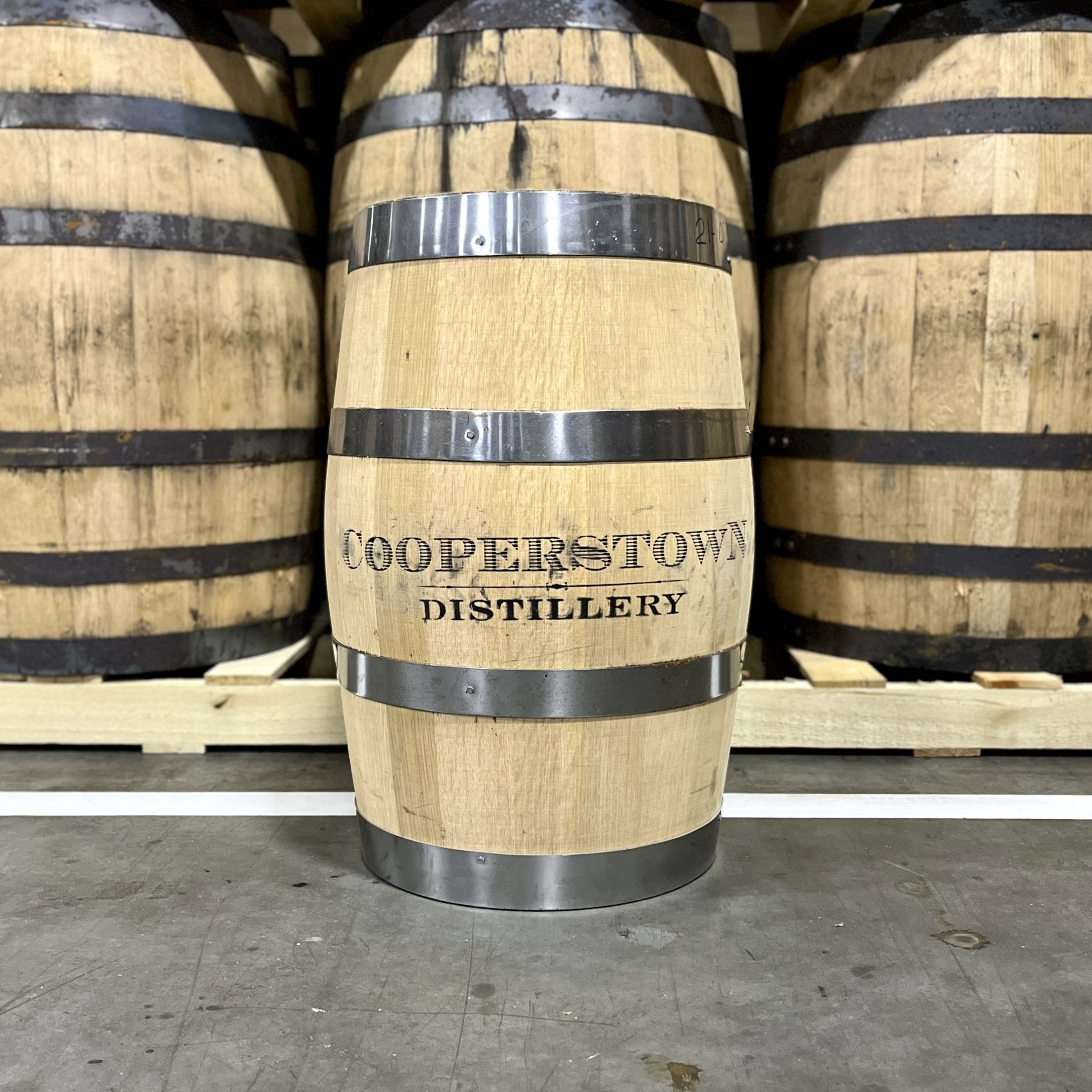 16 Gallon Cooperstown Distillery Whiskey Barrel - Fresh Dumped, Once Used