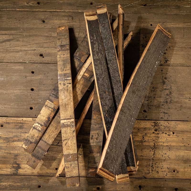 Bourbon/Whiskey Barrel Staves - Set of 10