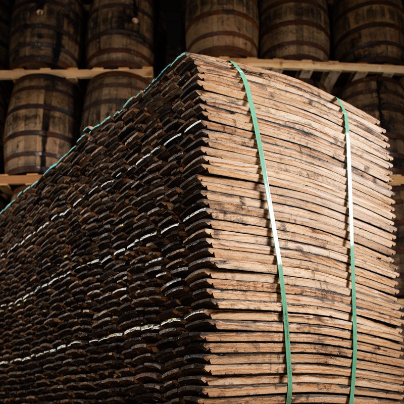 Bourbon/Whiskey Barrel Staves - Full Pallet Quantity - Mostly Narrow Staves