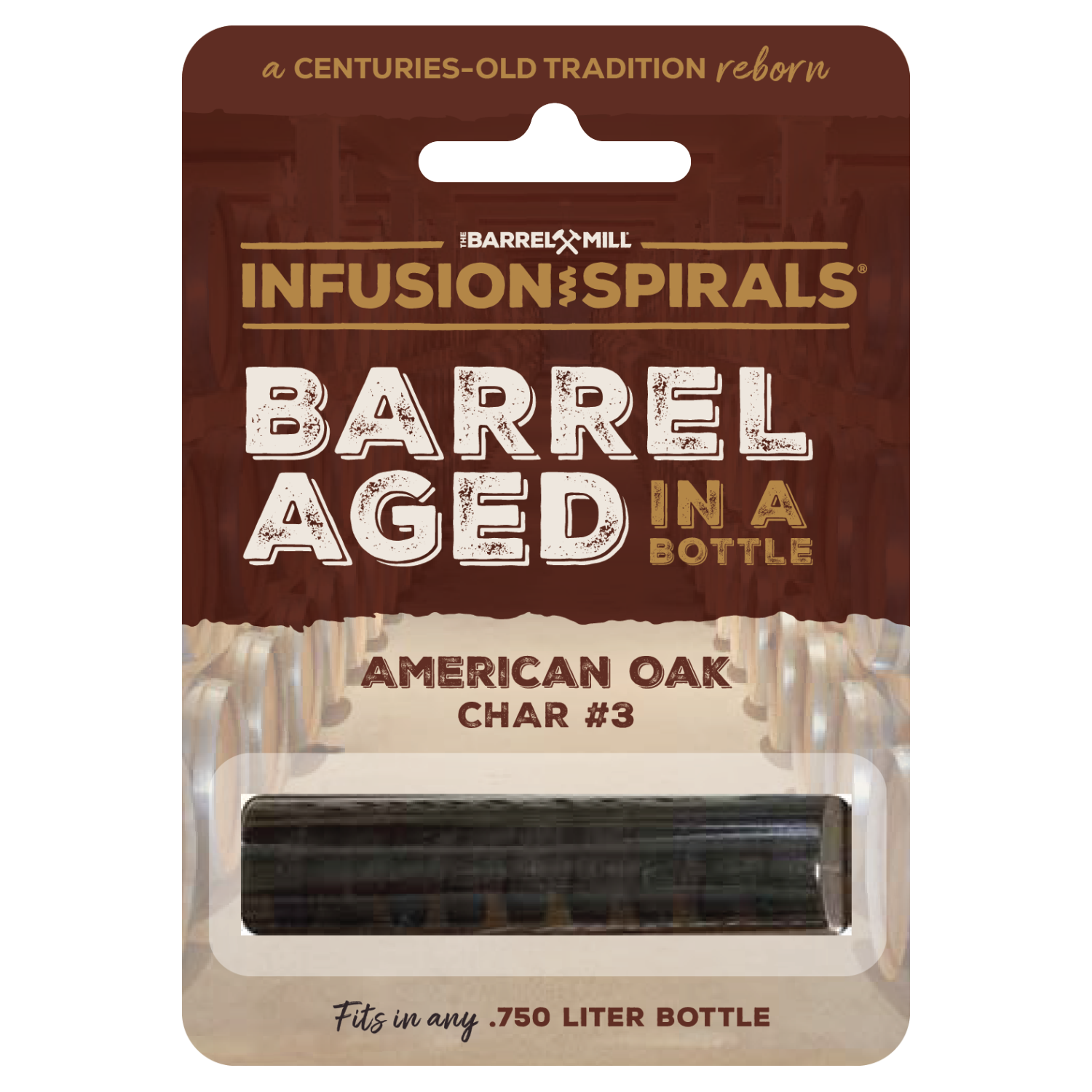 Bottle Pack - 2.5" Spirals, American Oak