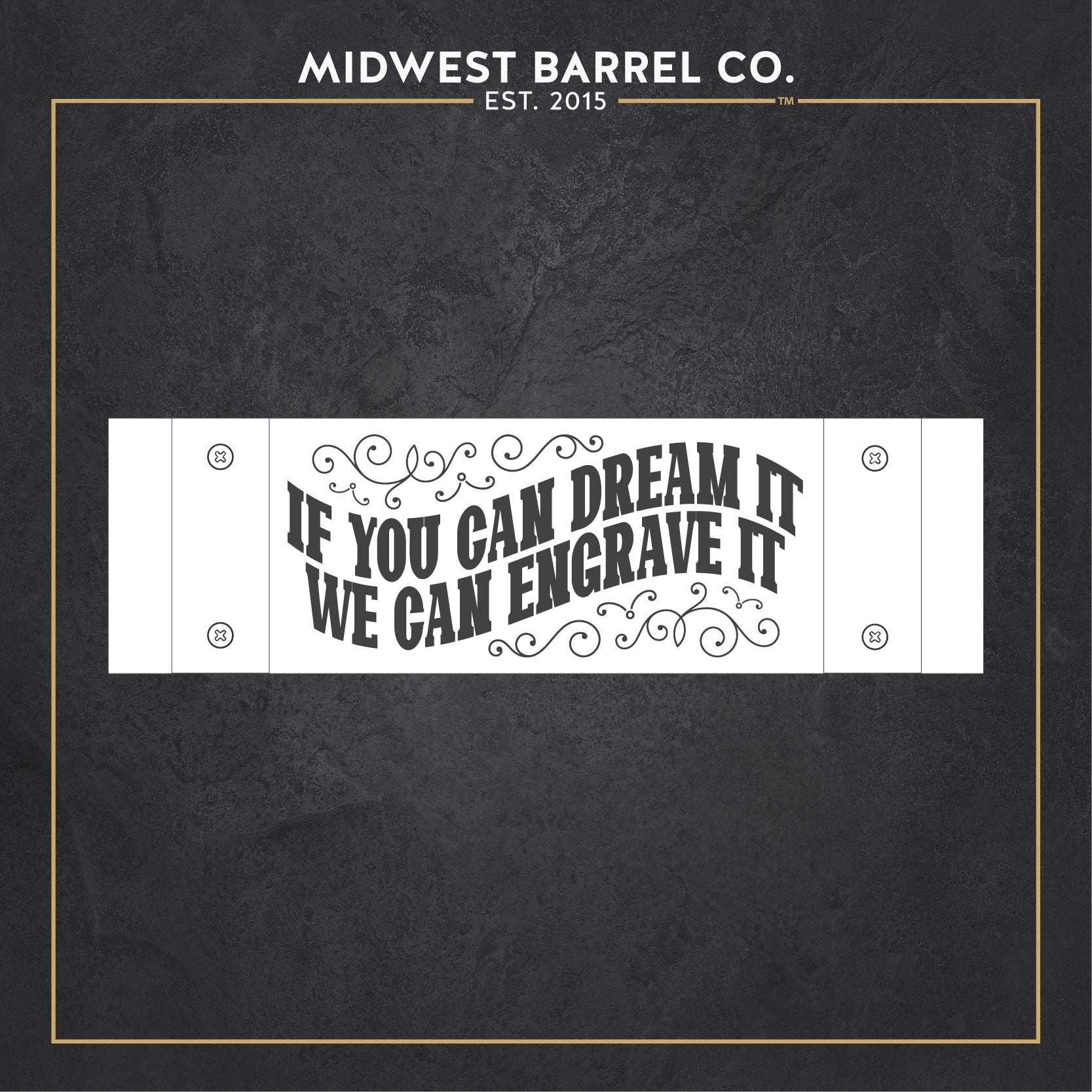 Personalized Whiskey Barrel Stave - Custom Design