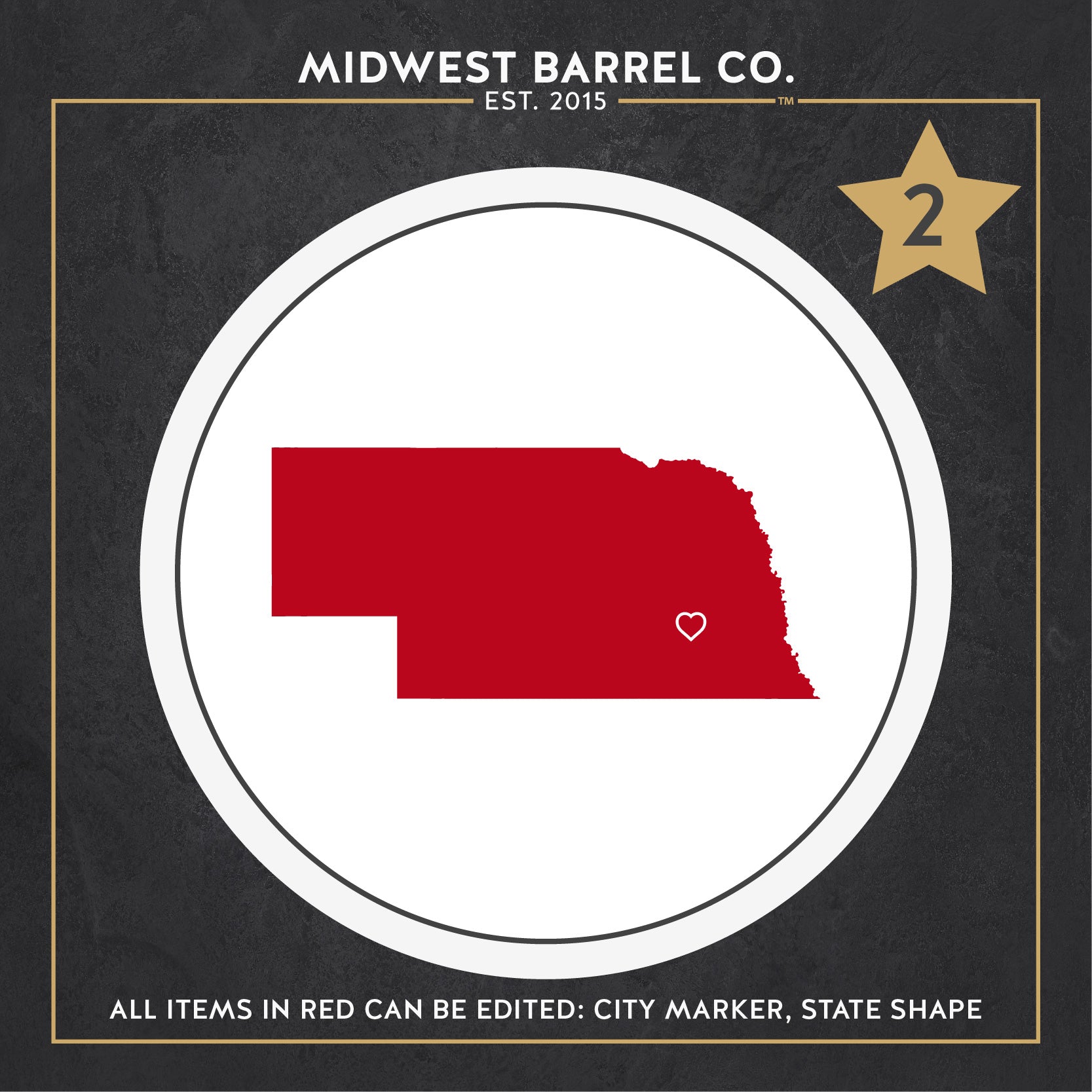Personalized Whiskey Barrel Head