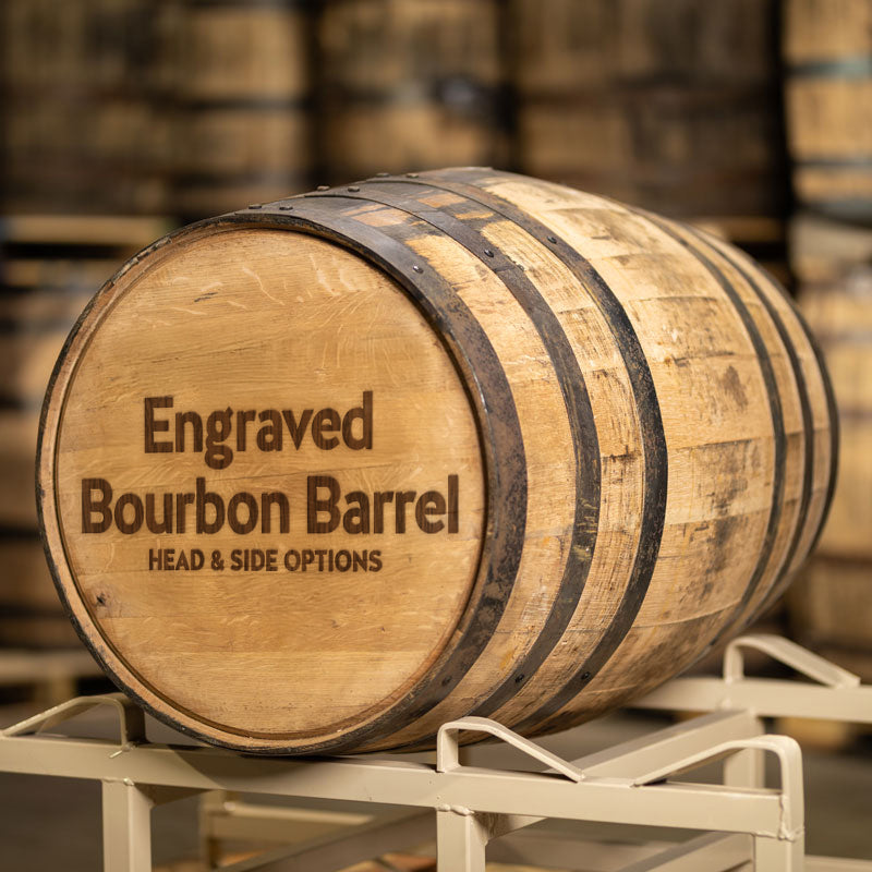 Personalized Full Size Bourbon/Whiskey Barrel