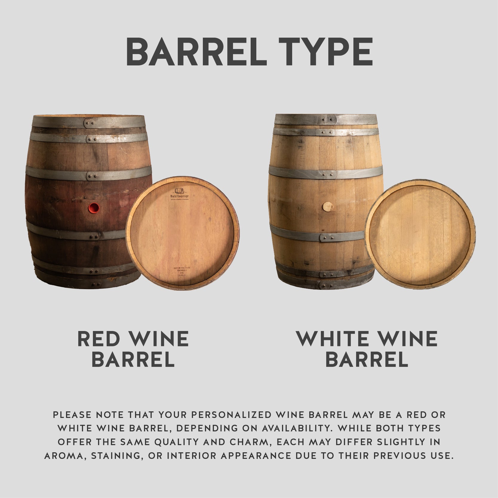 Personalized Full Size Barrel - Custom Design