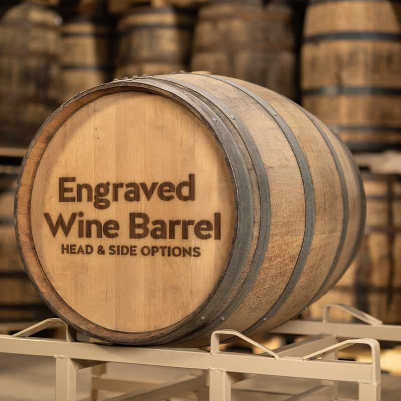 Personalized Full Size Wine Barrel