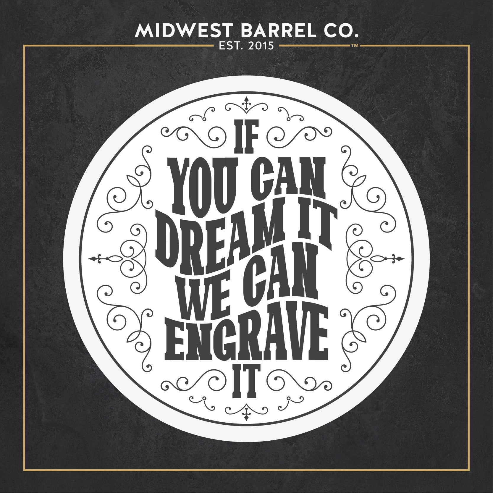 Personalized Full Size Barrel - Custom Design