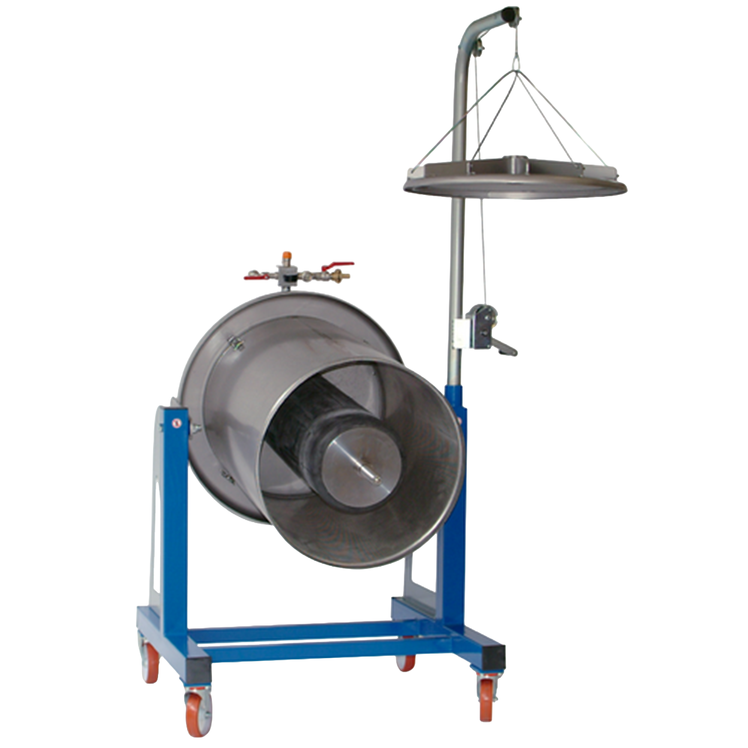 Pillan 300L Stainless Steel Bladder Press w/ Tilt Frame - Used