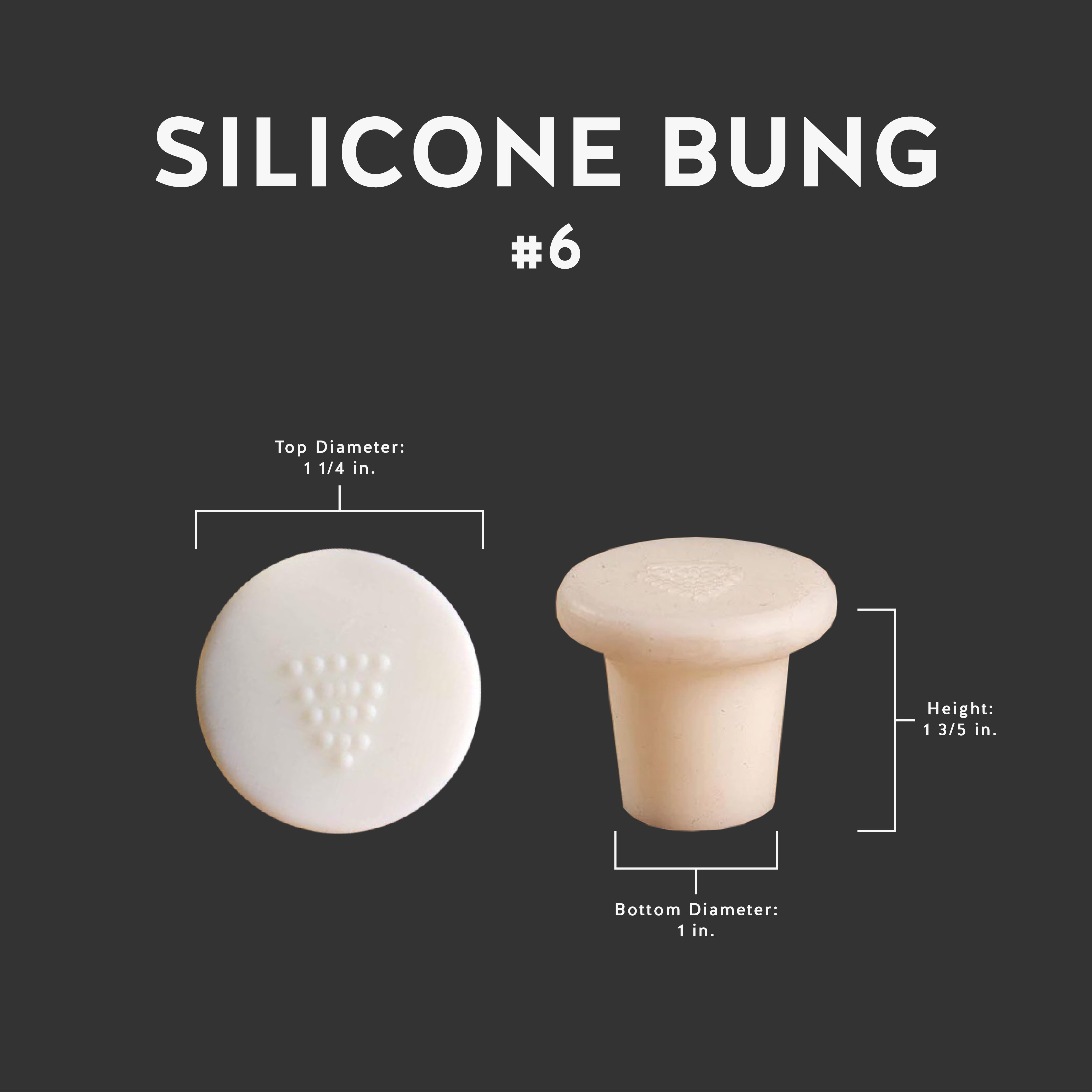Standard Silicone Bung #6