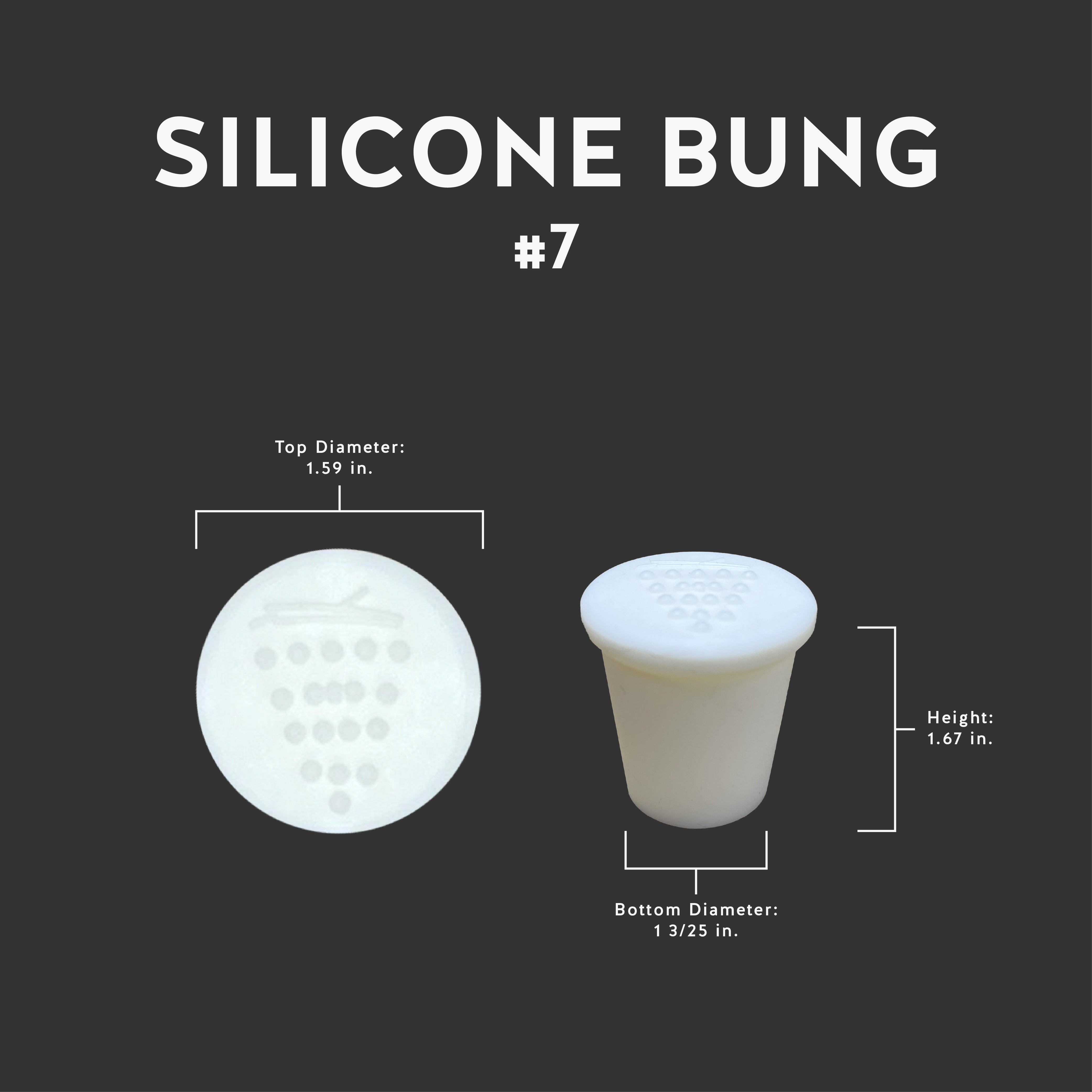 Standard Silicone Bung #7