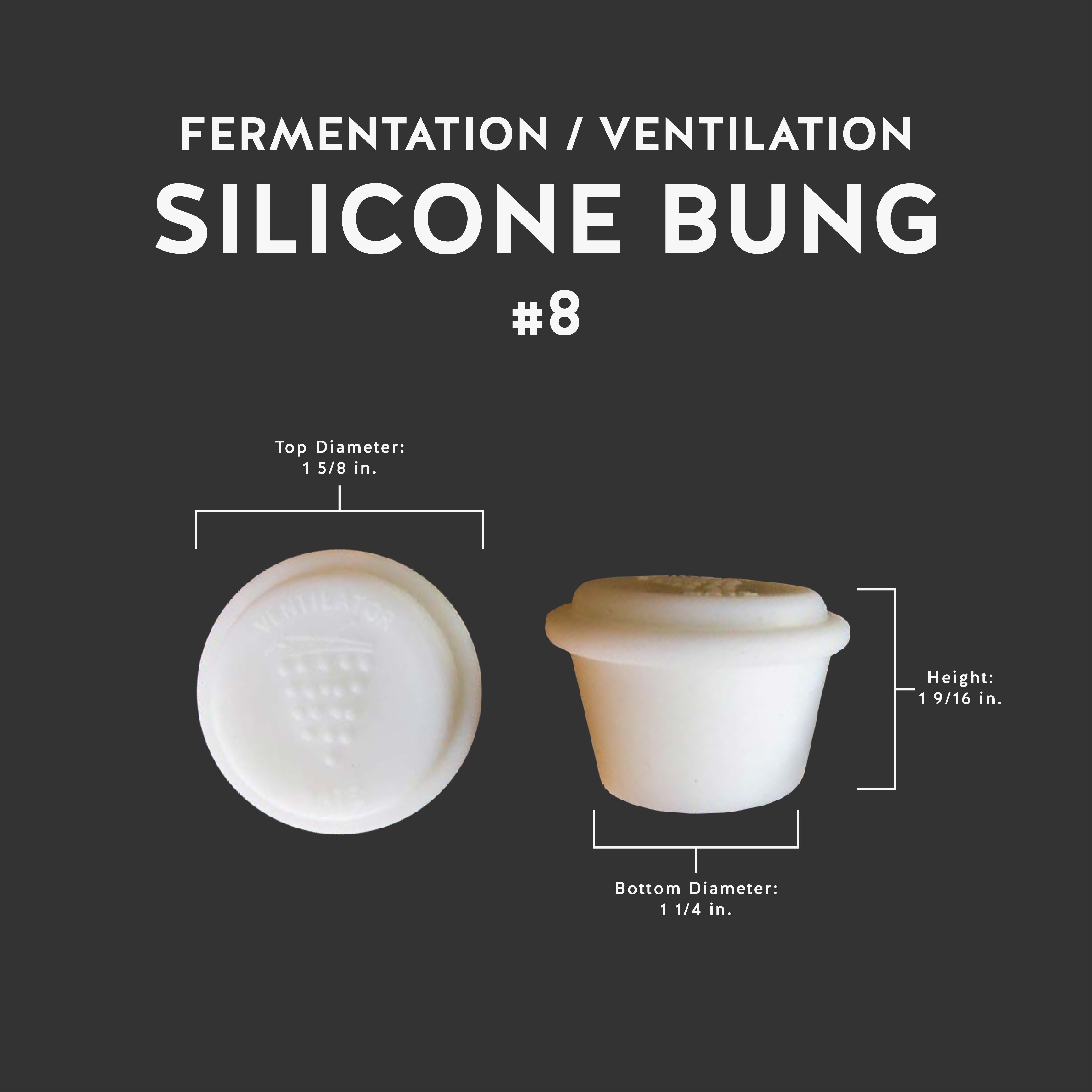 Fermentation / Ventilation Bung #8