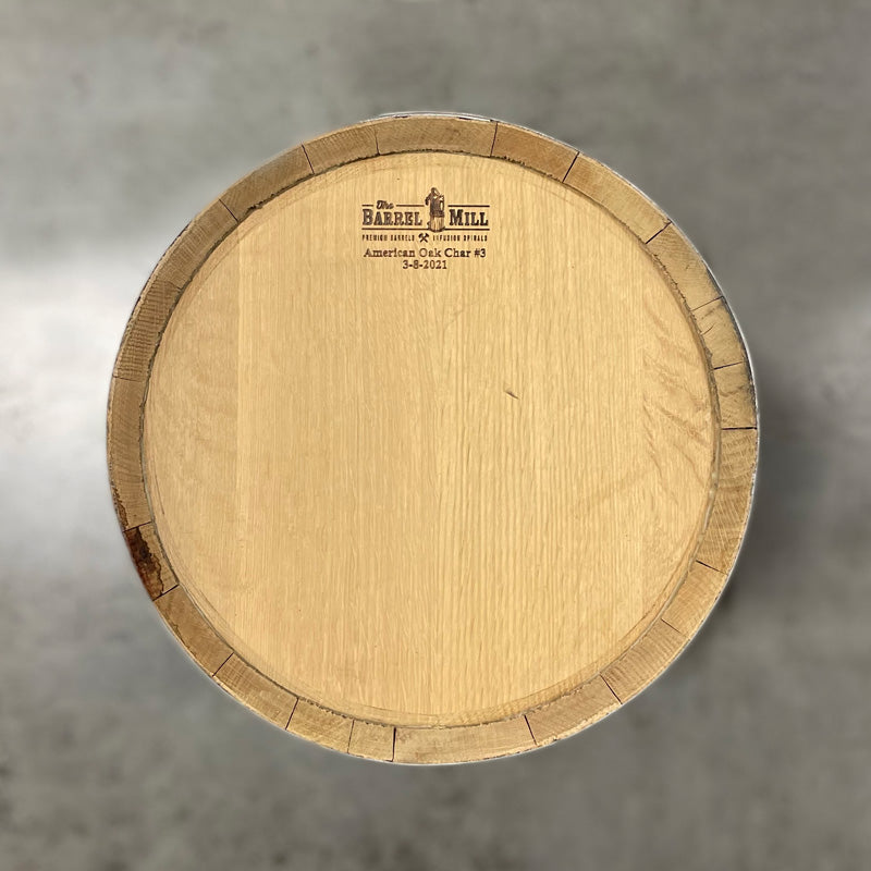 Placeholder image of the head of a Barrel Mill 15 Gallon Whiskey Barrel