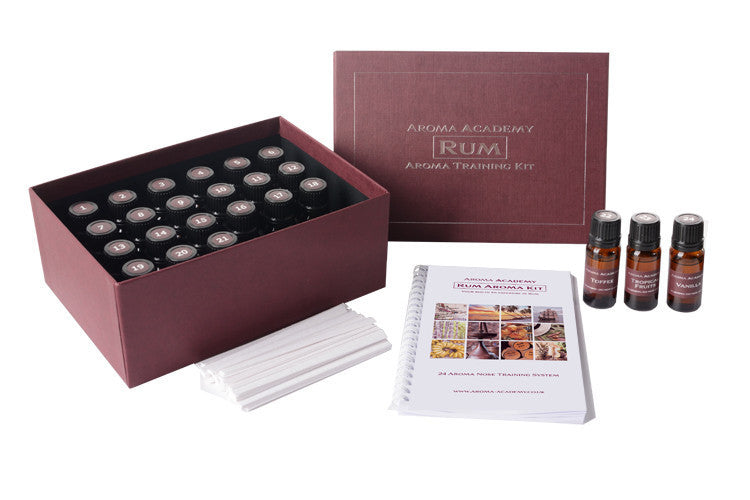 Rum Aroma Recognition Training Kit - 24 Signature Aromas from Agricole to Vanilla