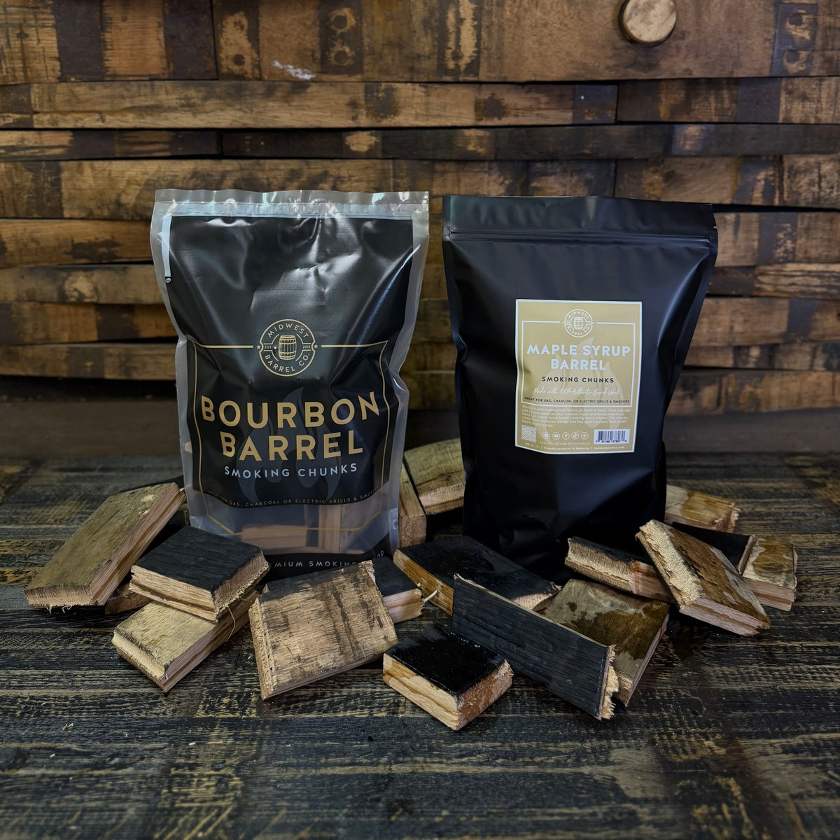 Barrel BBQ Smoking Wood Chunks 2-Pack