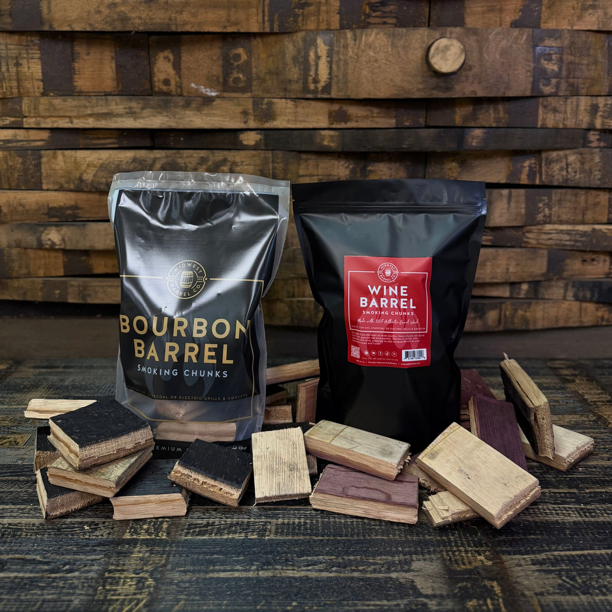 Barrel BBQ Smoking Wood Chunks 2-Pack