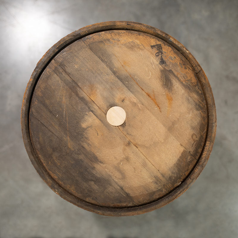 Head of Templeton Rye Whiskey Barrel with Head Bung