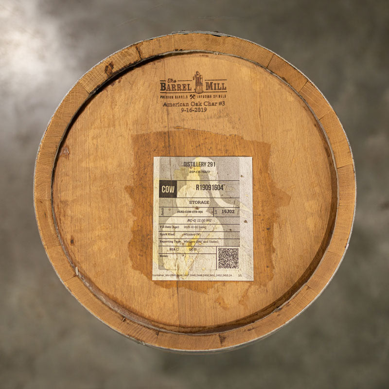 10 Gallon Distillery 291 Rye Whiskey Barrel - Fresh Dumped