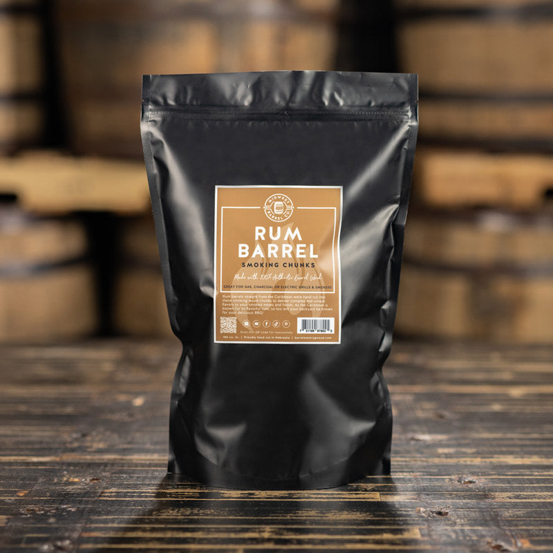 Genuine Rum Barrel Smoking Wood CHUNKS bag