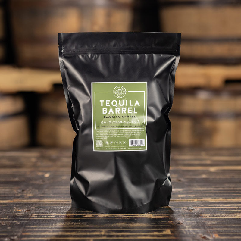 Genuine Tequila Barrel Smoking Wood CHUNKS bag