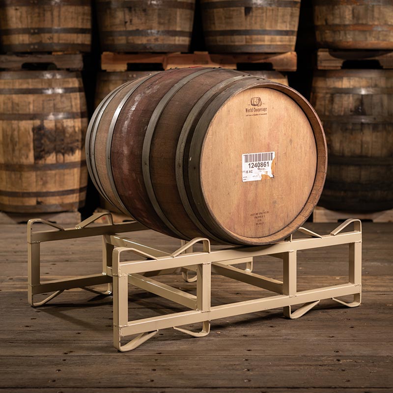 Neutral Red Wine Barrel on rack