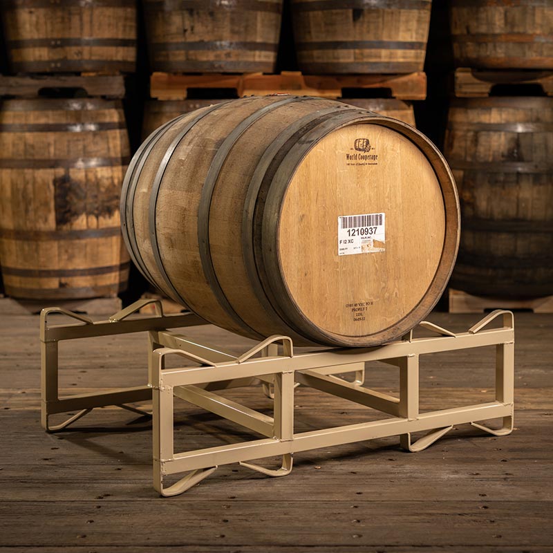 Neutral White Chardonnay Wine Barrel on rack