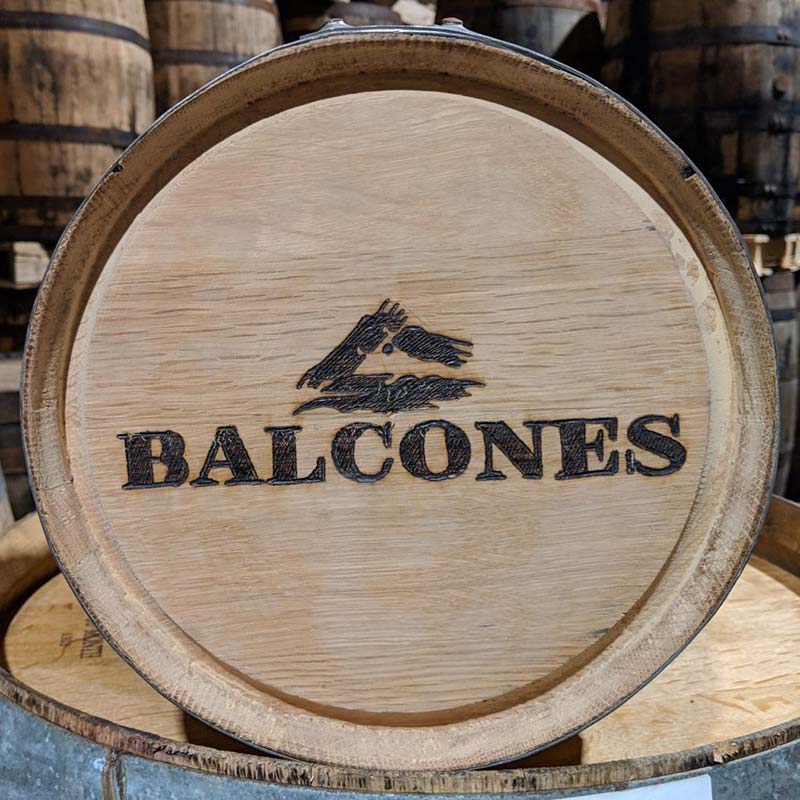 New - 5 Gallon White Oak Barrel - Furniture / Decoration Grade with Balcones markings