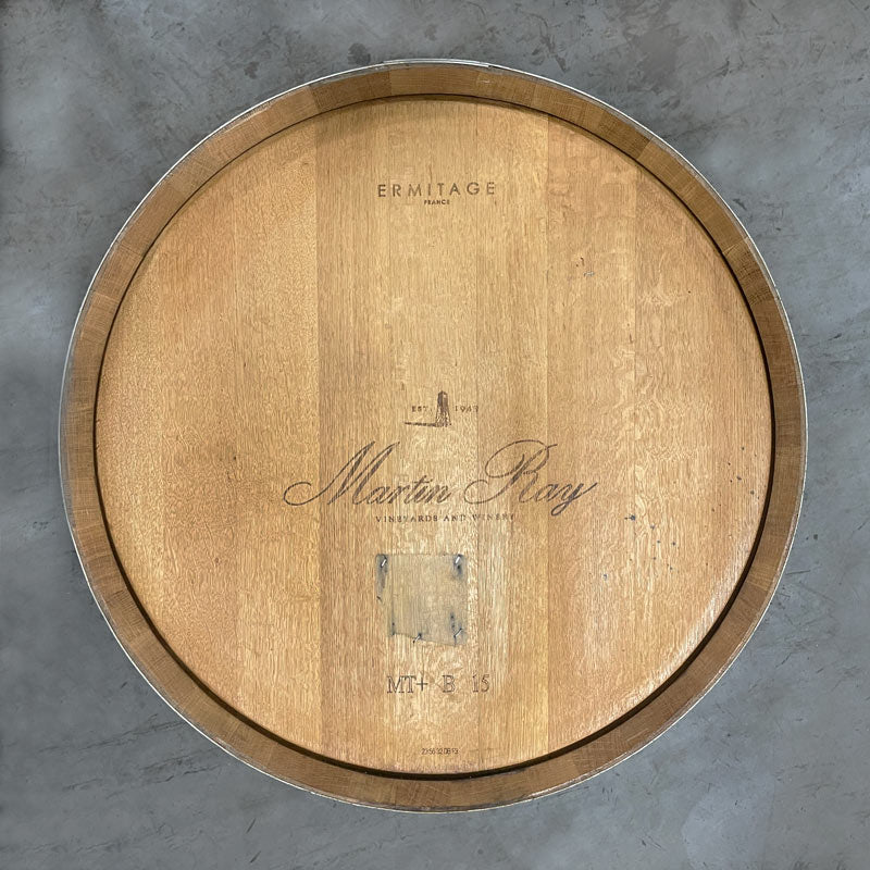 Head of a red wine puncheon 500 liter barrel