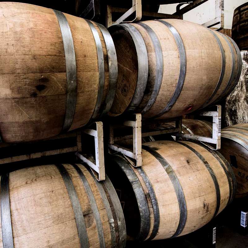 barrels on USED 2-BARREL STEEL RACK