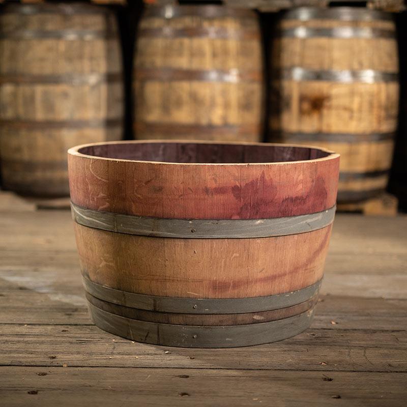 Half Wine Barrel Planter