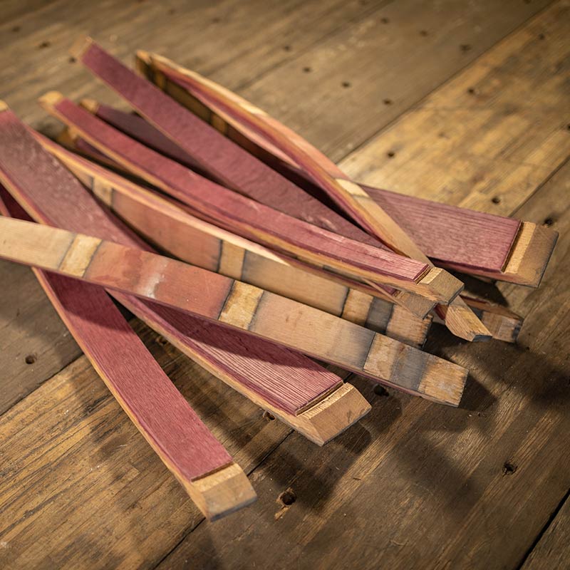 Red Wine Barrel Staves - Set of 10