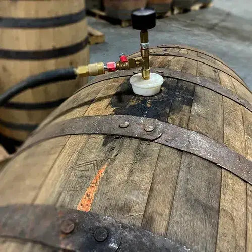 How to pressure test used whiskey, bourbon and wine barrels