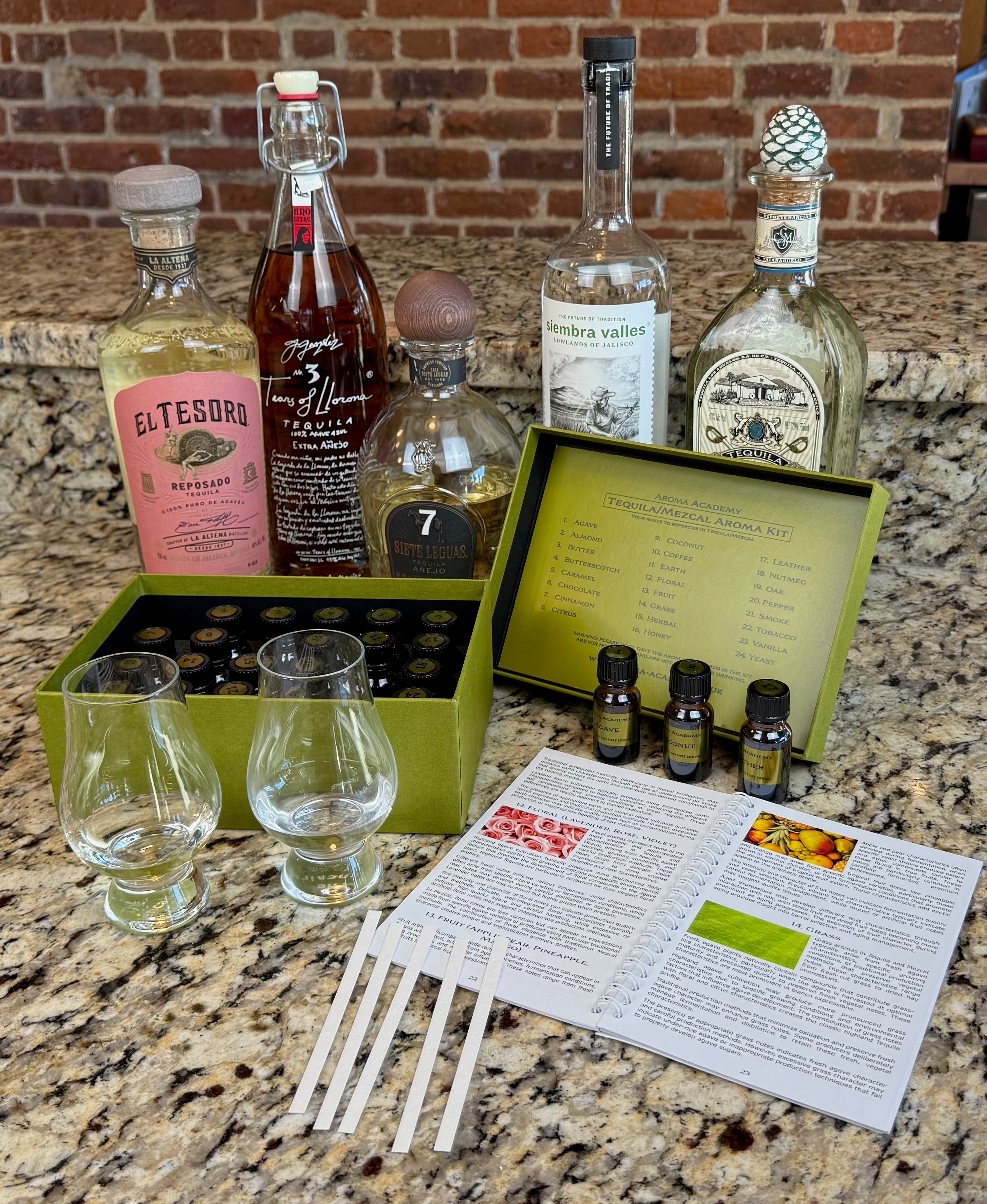 Tequila/Mezcal Aroma Masterclass Kit - 24 Signature Aromas + Training Guide