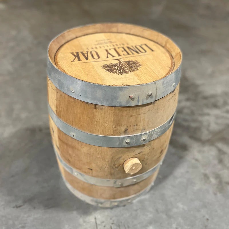 5 Gallon Lonely Oak Bourbon Barrel - Fresh Dumped, Once Used