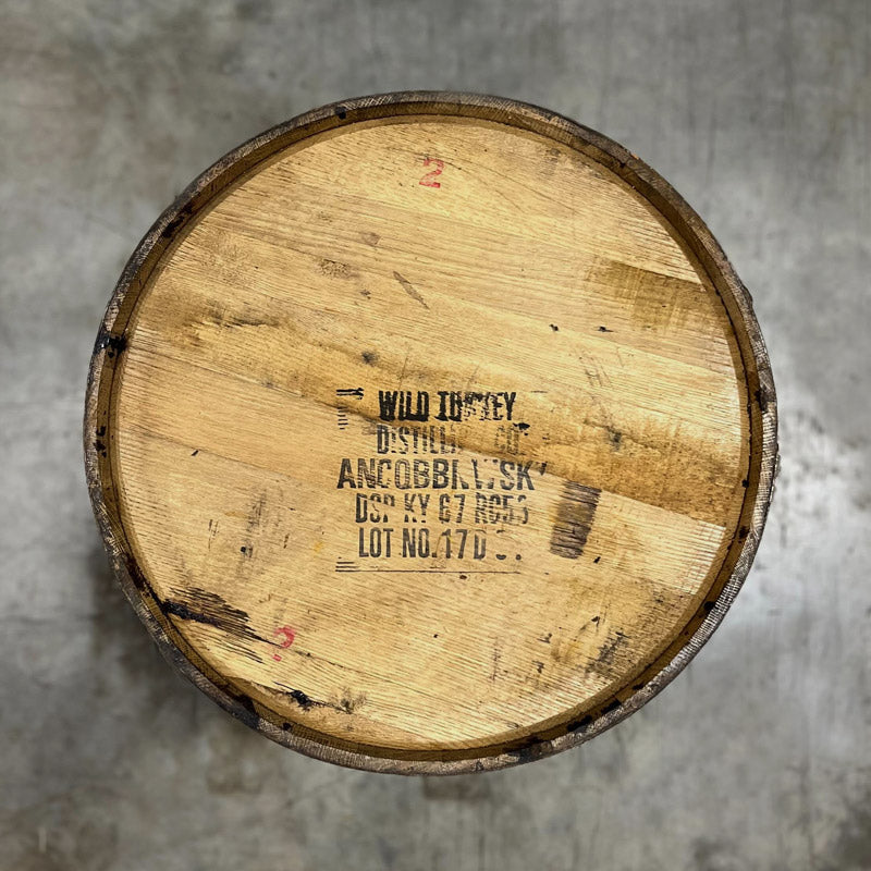 Head of a 6 Year Austin Nichols Wild Turkey Bourbon Barrel with ANCO labeling