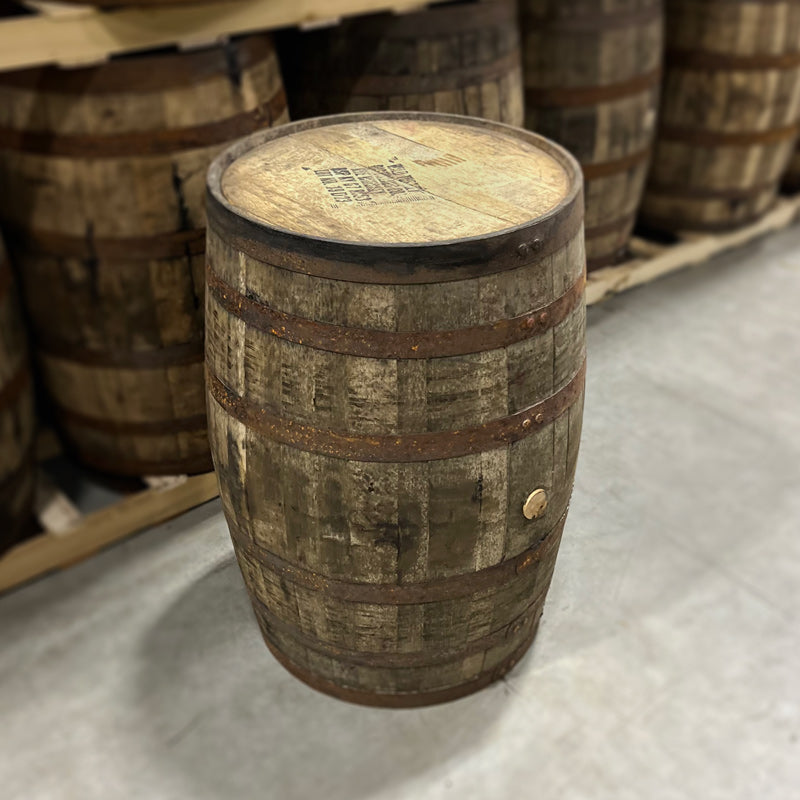 Head and side of a 4 Year Wild Turkey Rye Whiskey Barrel