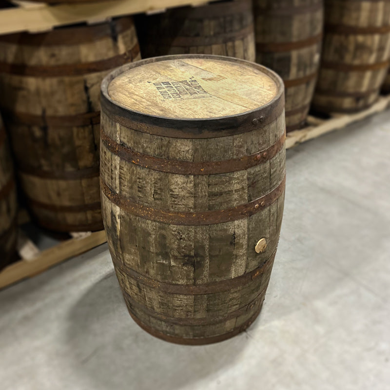 
                  
                    Head and side of a 4 Year Wild Turkey Rye Whiskey Barrel
                  
                