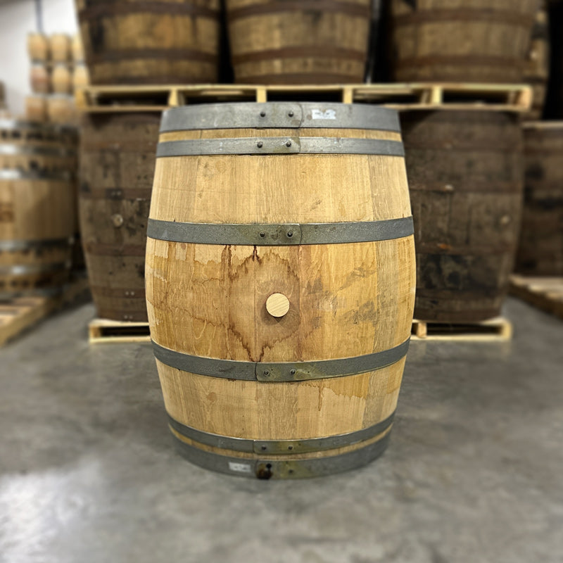 Bunghole side of a Golden Moon Distillery Port Cask Finished Bourbon Barrel