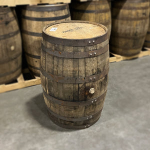 
                  
                    Head and side of a Berheim Original Wheat Whiskey Barrel
                  
                