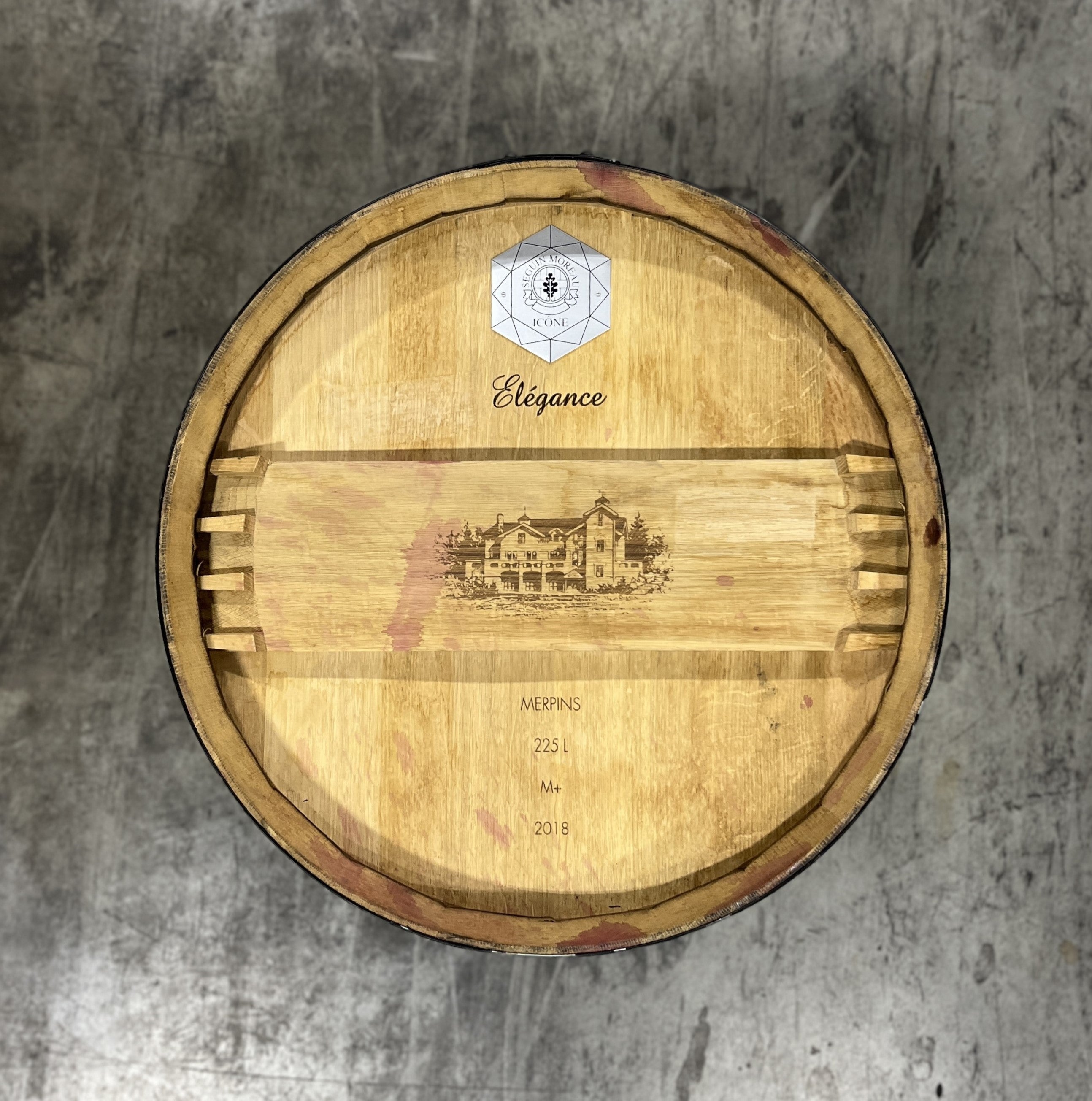 Freshly Emptied Red Wine Barrel