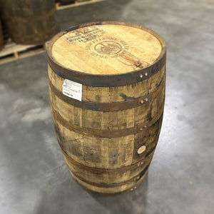 
                  
                    Head and side of a Wilderness Trail Monk's Road Gin Barrel
                  
                