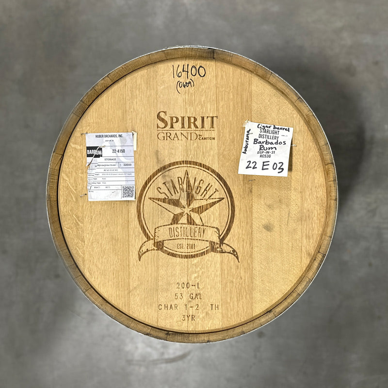 Starlight Rum Barrel (Ex-Bourbon) - Fresh Dumped