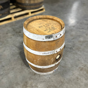 
                  
                    Head and side of a 5 Gallon Kings County Single Malt Whiskey Barrel
                  
                