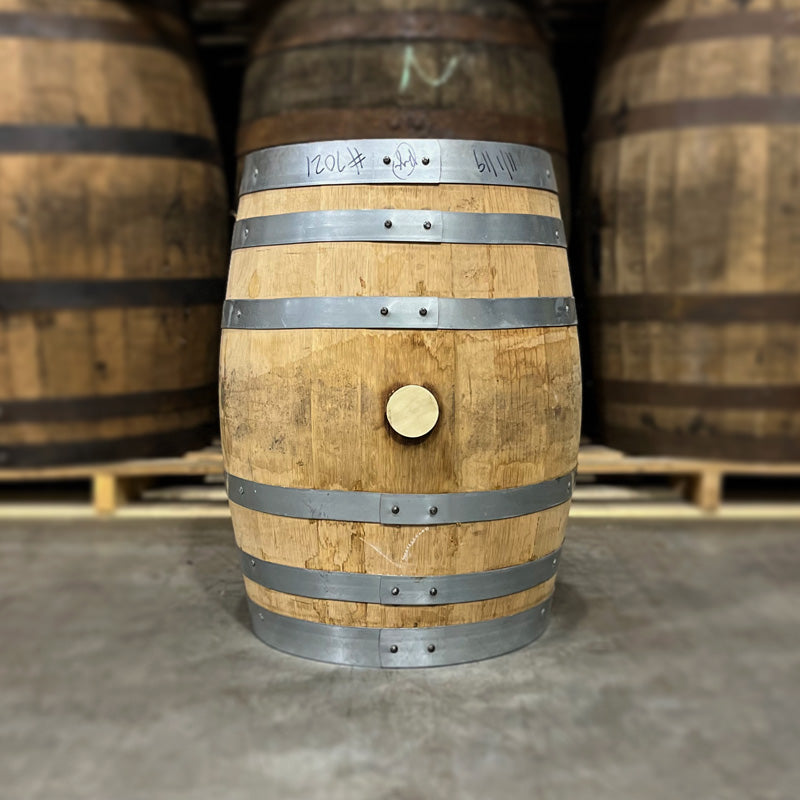 Bunghole side of a 10 Gallon Kings County Rye Whiskey Barrel