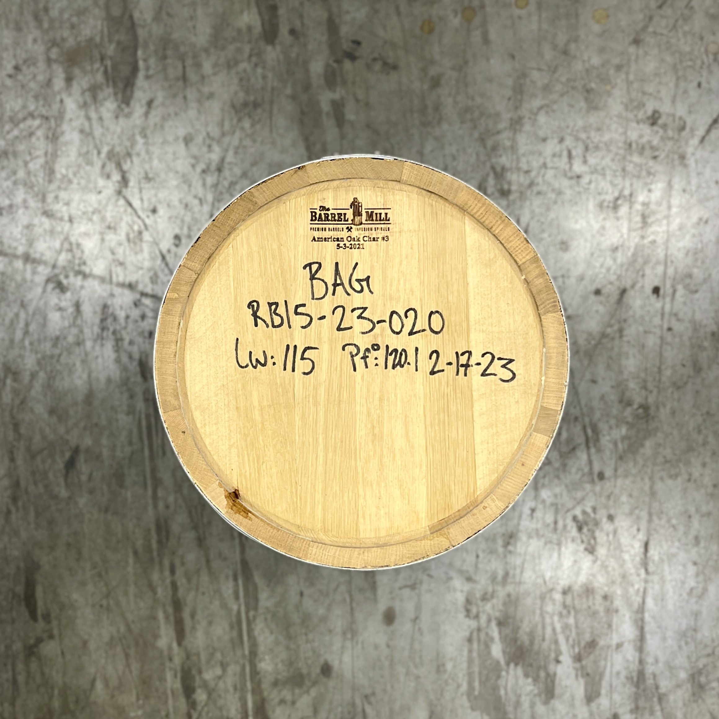 15 Gallon Corsair Distillery Gin Barrel (Ex-Rye) - Fresh Dumped